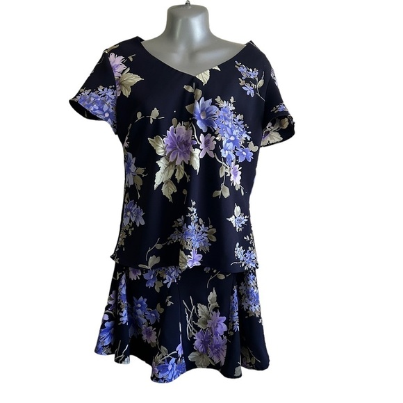 K Studio Collection Floral 2 Piece Dress • Used • Size: 10 - Picture 7 of 10